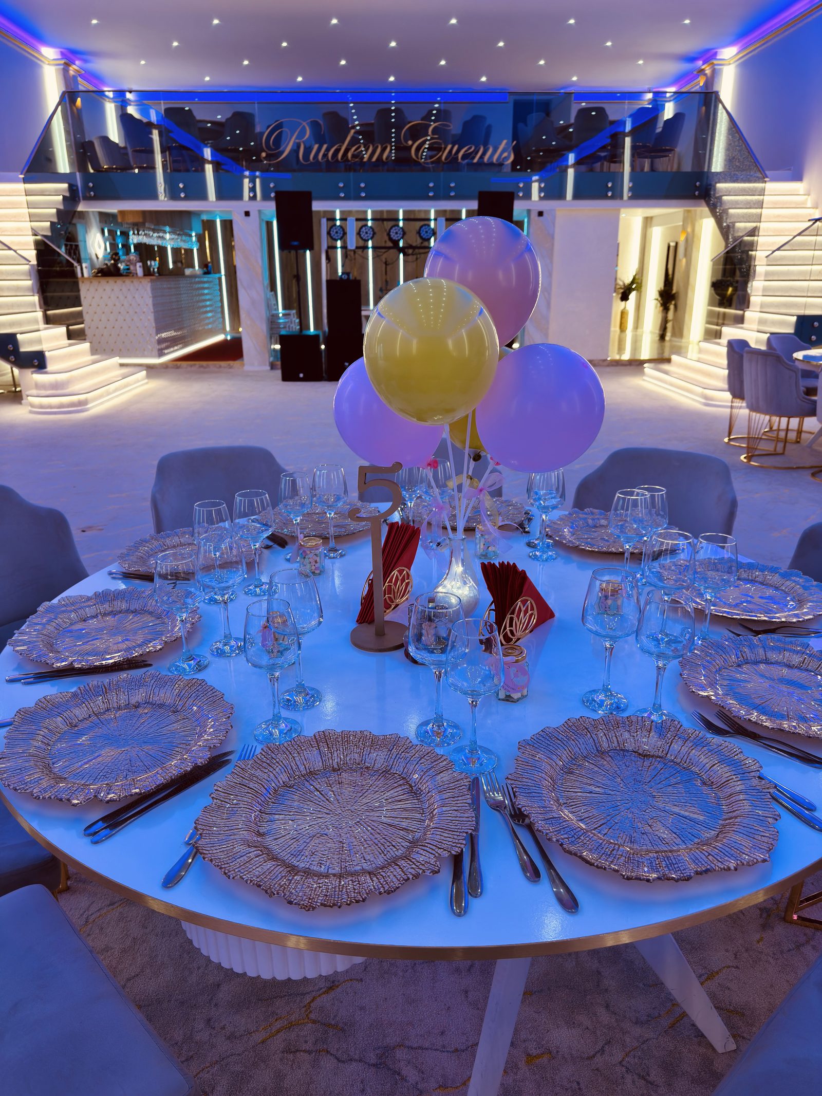 Sala Rudem Events pregătită pentru eveniment